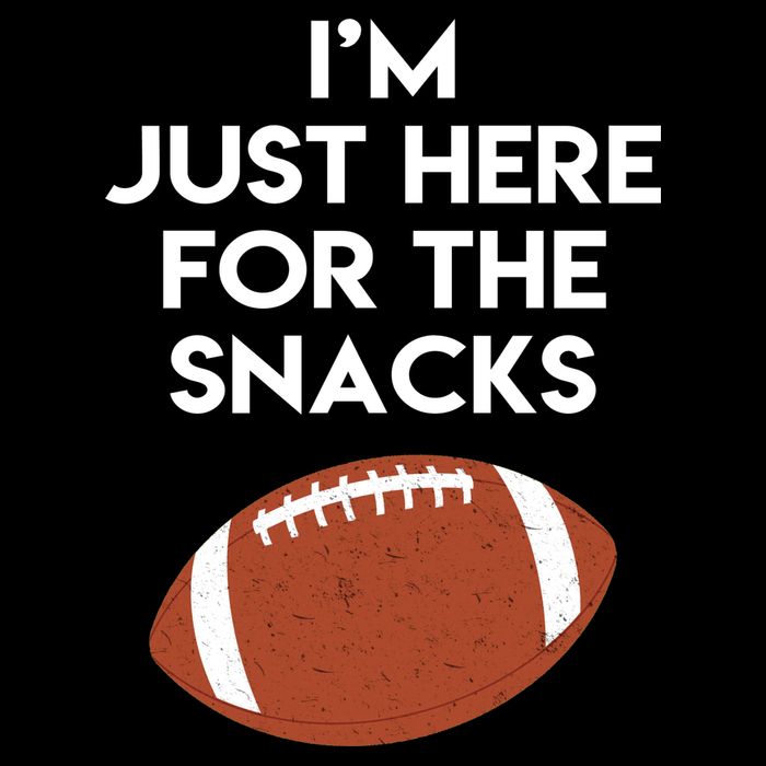 I'm Just Here for the Snacks Football Cooling Performance Crew T-Shirt