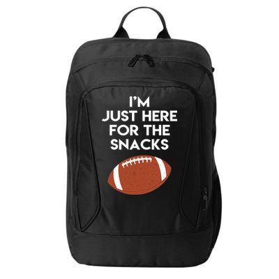 I'm Just Here for the Snacks Football City Backpack