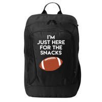 I'm Just Here for the Snacks Football City Backpack