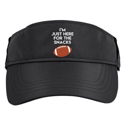 I'm Just Here for the Snacks Football Adult Drive Performance Visor