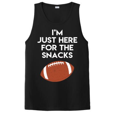 I'm Just Here for the Snacks Football PosiCharge Competitor Tank