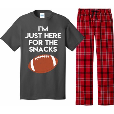 I'm Just Here for the Snacks Football Pajama Set