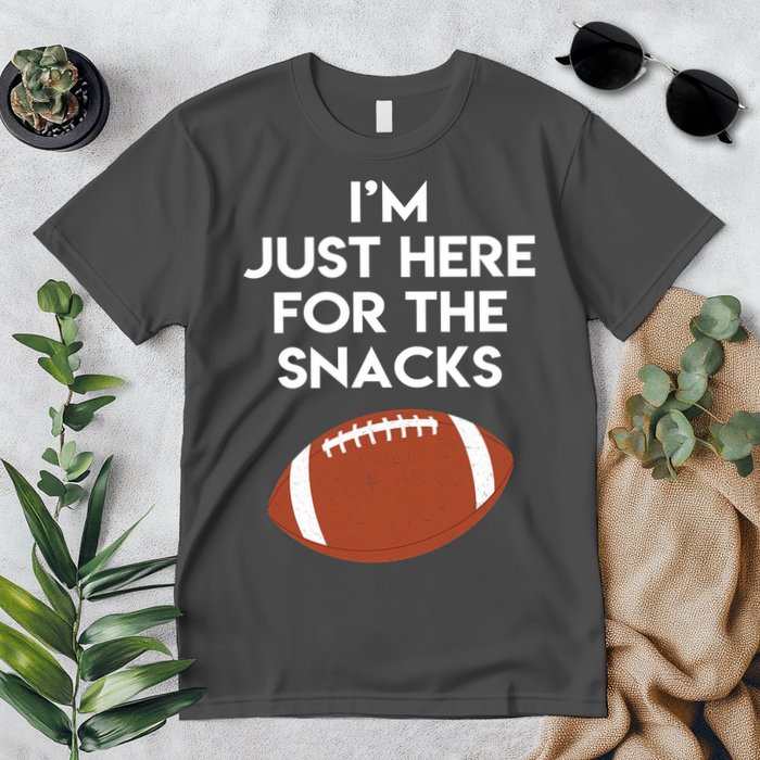 I'm Just Here for the Snacks Football Premium T-Shirt