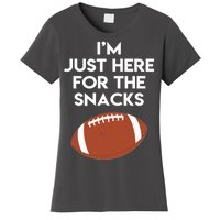 I'm Just Here for the Snacks Football Women's T-Shirt