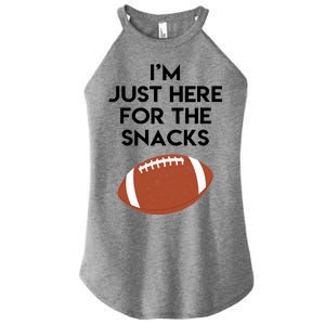 I'm Just Here for the Snacks Football Women's Perfect Tri Rocker Tank