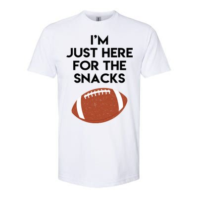 I'm Just Here for the Snacks Football Softstyle® CVC T-Shirt