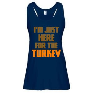 I'm Just Here For The Turkey Ladies Essential Flowy Tank