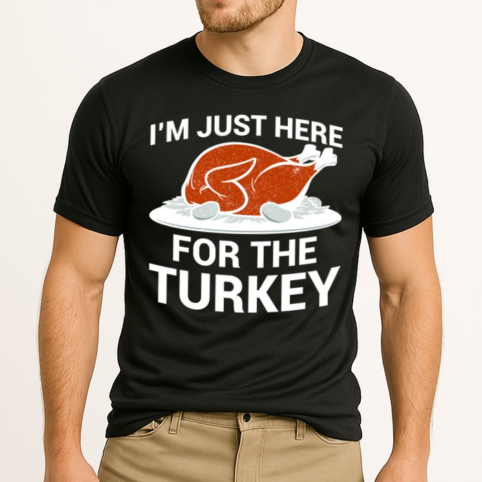I'm Just Here For The Turkey Thanksgiving Cooling Performance Crew T-Shirt