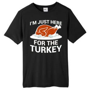 I'm Just Here For The Turkey Thanksgiving Tall Fusion ChromaSoft Performance T-Shirt