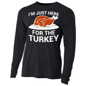 I'm Just Here For The Turkey Thanksgiving Cooling Performance Long Sleeve Crew