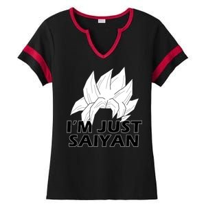 I'm Just Saiyan Ladies Halftime Notch Neck Tee