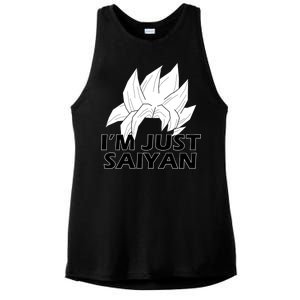 I'm Just Saiyan Ladies PosiCharge Tri-Blend Wicking Tank