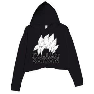 I'm Just Saiyan Crop Fleece Hoodie