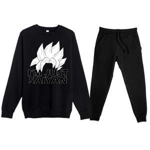 I'm Just Saiyan Premium Crewneck Sweatsuit Set