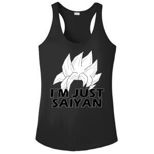 I'm Just Saiyan Ladies PosiCharge Competitor Racerback Tank