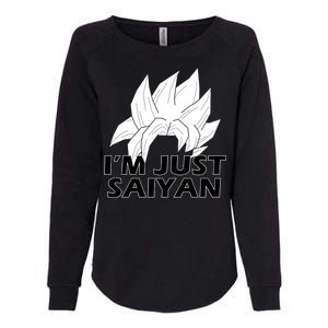 I'm Just Saiyan Womens California Wash Sweatshirt