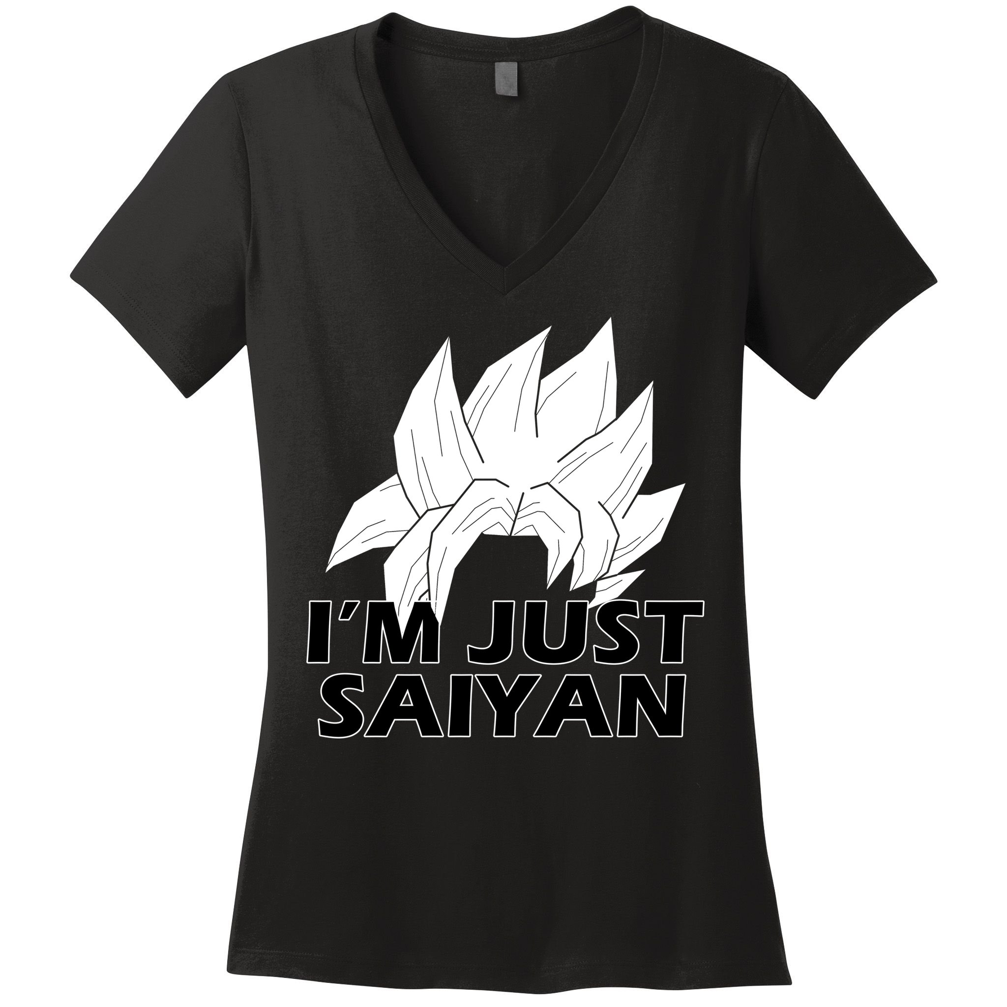 I'm Just Saiyan Women's V-Neck T-Shirt