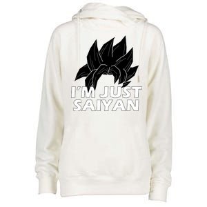 I'm Just Saiyan Womens Funnel Neck Pullover Hood