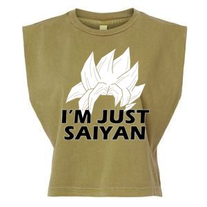 I'm Just Saiyan Garment-Dyed Women's Muscle Tee