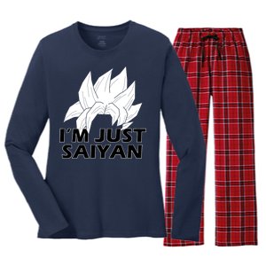 I'm Just Saiyan Women's Long Sleeve Flannel Pajama Set 