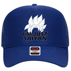 I'm Just Saiyan High Crown Mesh Back Trucker Hat