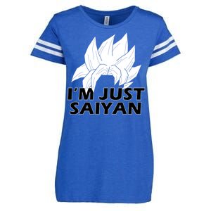 I'm Just Saiyan Enza Ladies Jersey Football T-Shirt