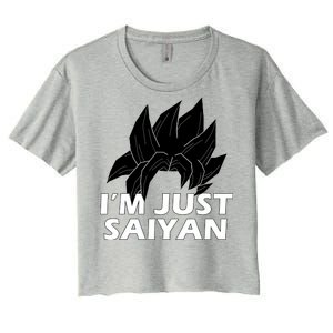 I'm Just Saiyan Women's Crop Top Tee