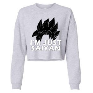 I'm Just Saiyan Cropped Pullover Crew