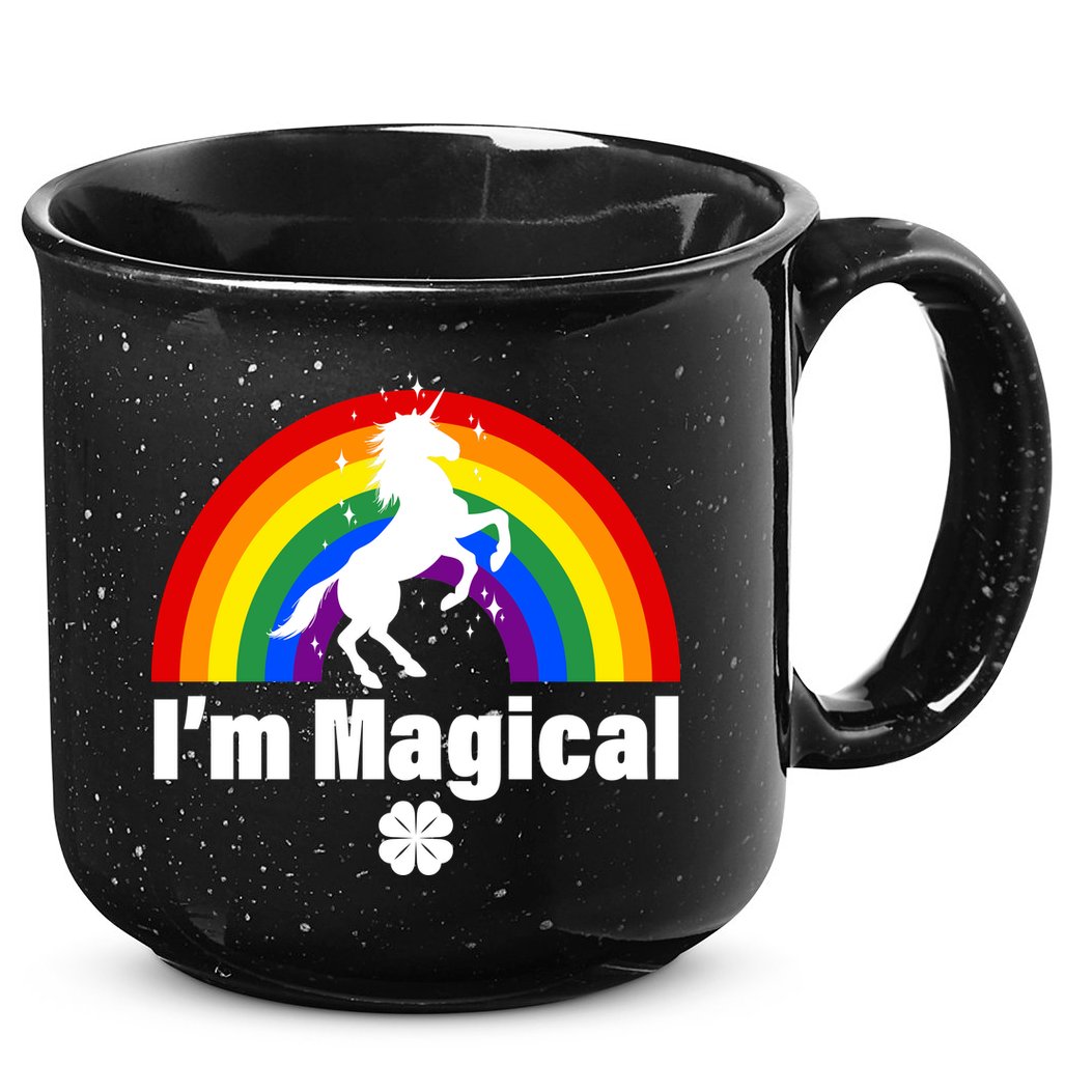 I'm Magical Clover Unicorn 15oz Campfire Ceramic Mug