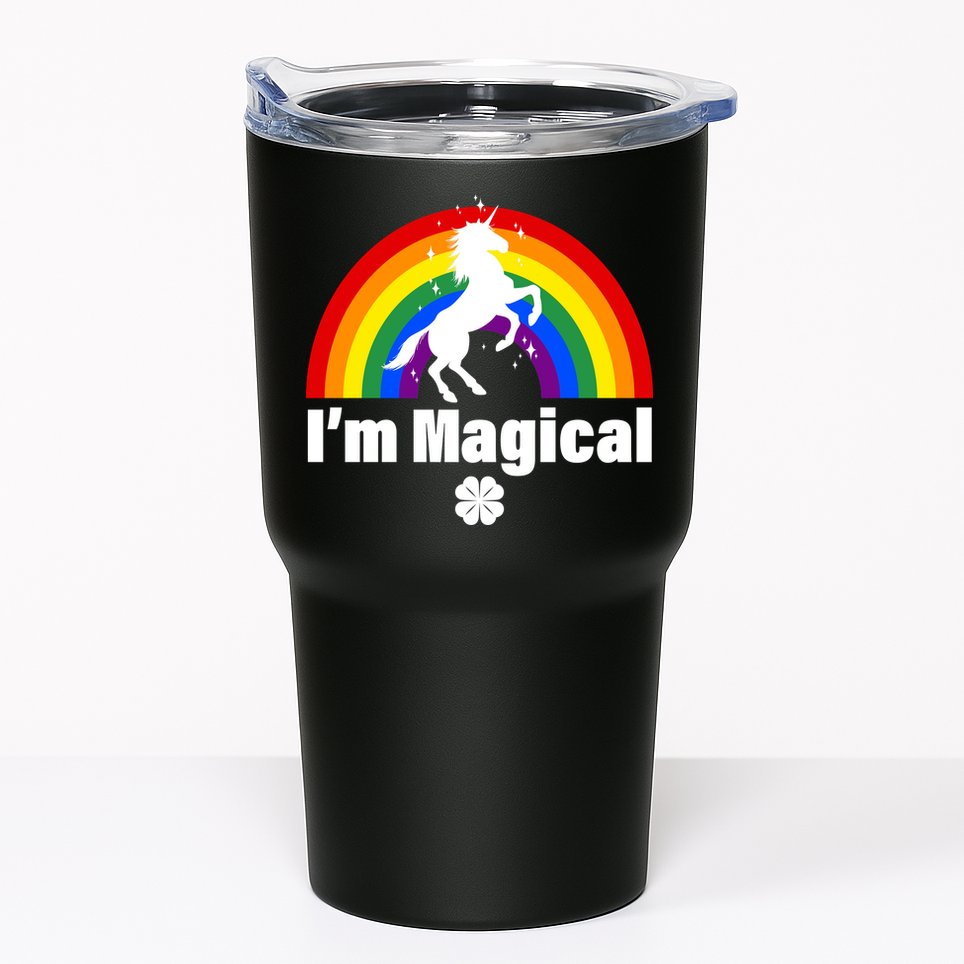 I'm Magical Clover Unicorn Tumbler