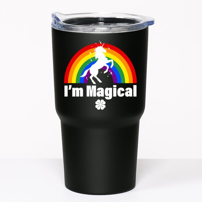 I'm Magical Clover Unicorn Tumbler