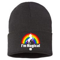 I'm Magical Clover Unicorn Sustainable Knit Beanie
