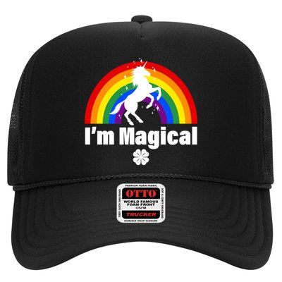 I'm Magical Clover Unicorn Trucker Hat