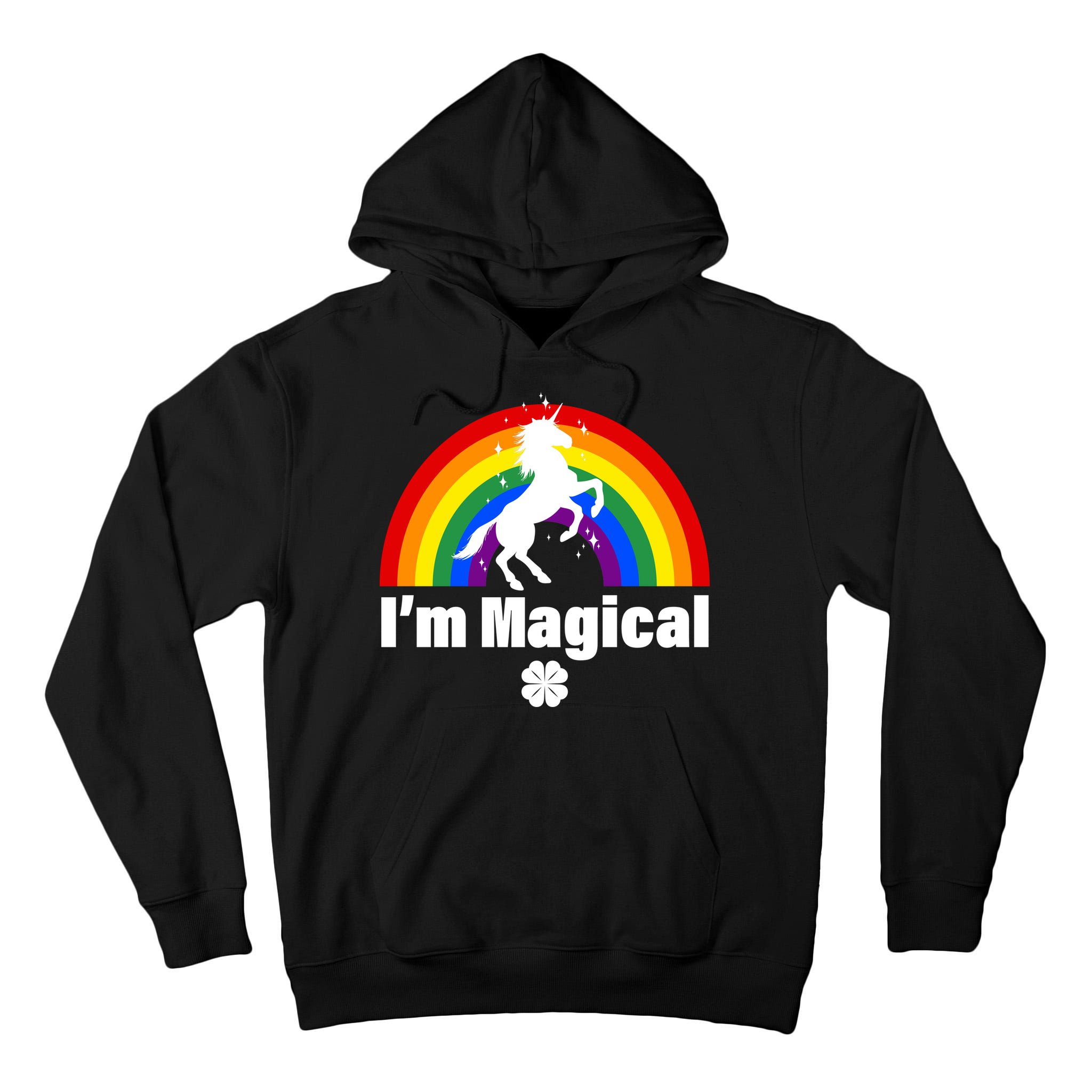 I'm Magical Clover Unicorn Tall Hoodie