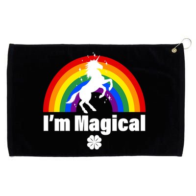 I'm Magical Clover Unicorn Grommeted Golf Towel