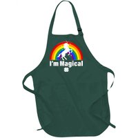 I'm Magical Clover Unicorn Full-Length Apron With Pockets