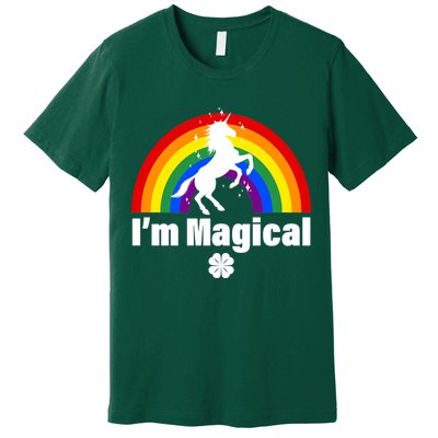 I'm Magical Clover Unicorn Premium T-Shirt
