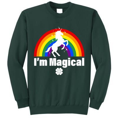 I'm Magical Clover Unicorn Tall Sweatshirt