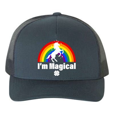 I'm Magical Clover Unicorn Yupoong Adult 5-Panel Trucker Hat