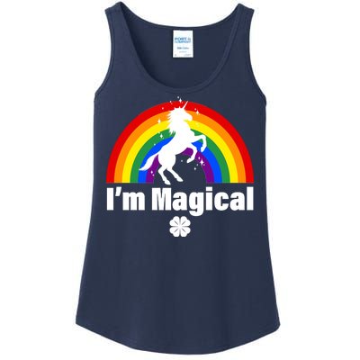 I'm Magical Clover Unicorn Ladies Essential Tank