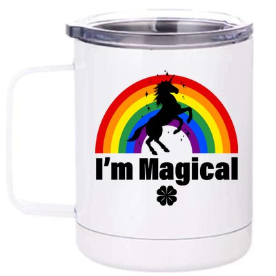 I'm Magical Clover Unicorn 12 oz Stainless Steel Tumbler Cup