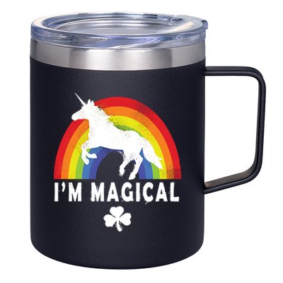 I'm Magical Unicorn Funny St. Patrick's Day 12oz Stainless Steel Coffee Mug