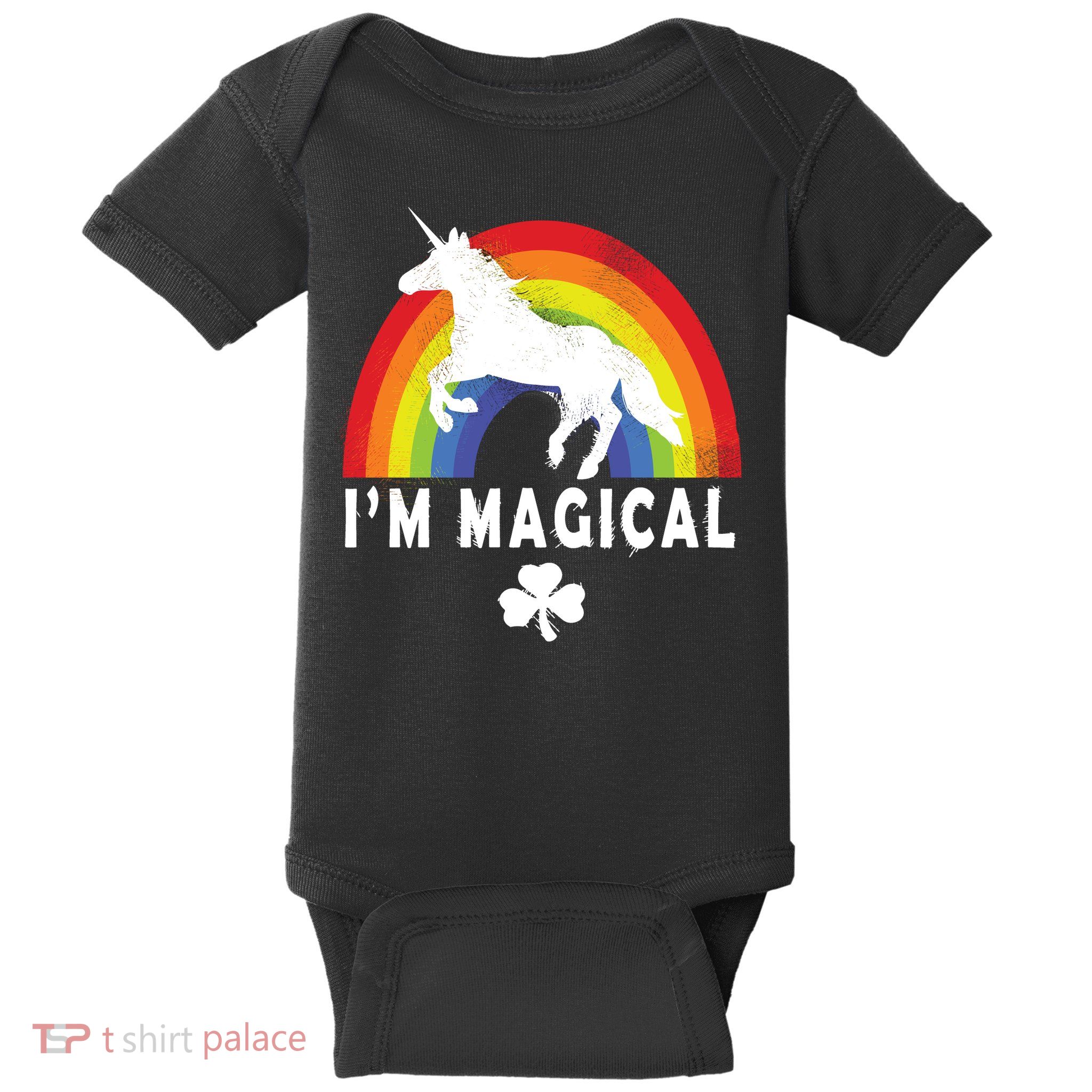 I'm Magical Unicorn Funny St. Patrick's Day Baby Bodysuit