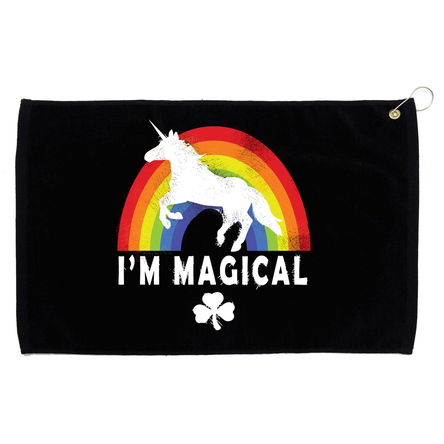 I'm Magical Unicorn Funny St. Patrick's Day Grommeted Golf Towel
