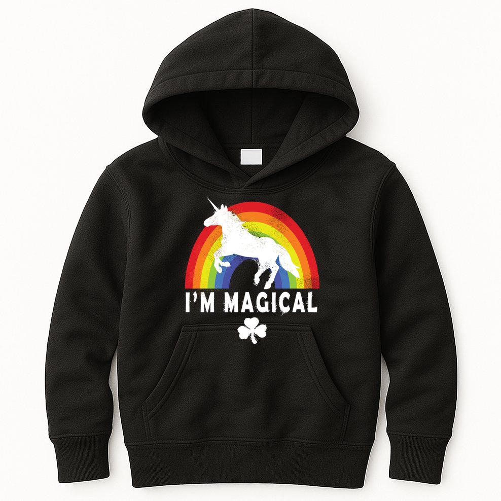I'm Magical Unicorn Funny St. Patrick's Day Kids Hoodie