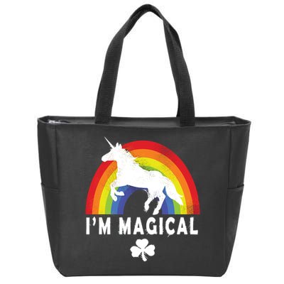 I'm Magical Unicorn Funny St. Patrick's Day Zip Tote Bag