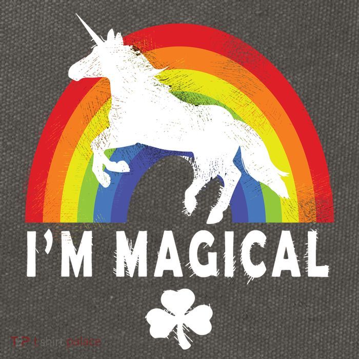 I'm Magical Unicorn Funny St. Patrick's Day Cotton Canvas Backpack