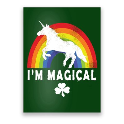 I'm Magical Unicorn Funny St. Patrick's Day Poster