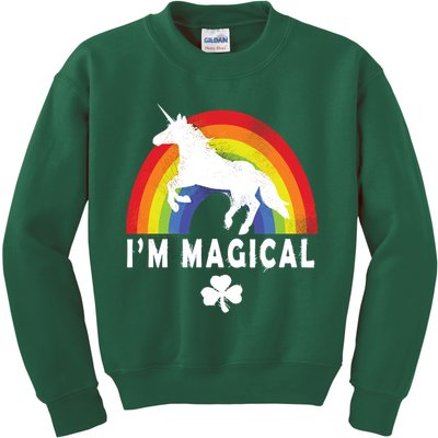 I'm Magical Unicorn Funny St. Patrick's Day Kids Sweatshirt