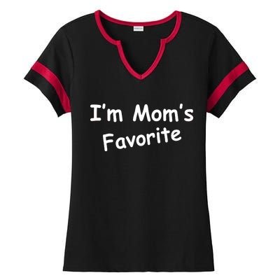 I'm Mom's Favorite Ladies Halftime Notch Neck Tee